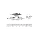 Встраиваемая индукционная варочная панель Korting HI 43053 B