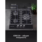 Встраиваемая газовая варочная панель Zigmund & Shtain M 23.4 W