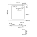 Душевой поддон WasserKraft Amper 29 T 19