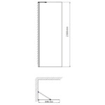 Walk-in WasserKraft Aller 10H10-RP100 Fixed