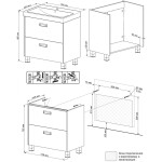 Тумба напольная Бриклаер ПАЛЕРМО 80