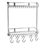 Полка металлическая прямая двойная WasserKraft K-1422