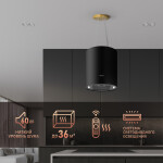 Островная вытяжка Weissgauff Nissa Remote BL