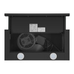 Встраиваемая вытяжка HOMSair FLAT 60 Glass черный