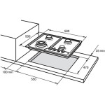 Встраиваемая газовая варочная панель Delonghi BF 46/1 ASV GUD
