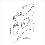 Кронштейн для телевизора Trone LPS 4012 черный