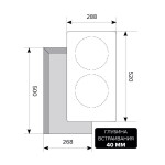 Встраиваемая электрическая варочная панель Lex EVH 320-0 BL