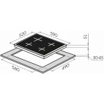 Встраиваемая комбинированная варочная панель Maunfeld EEHE.64.5EB/KG