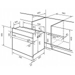 Встраиваемый электрический духовой шкаф Lex EDM 042 WH