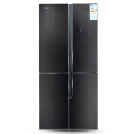 Холодильник Ginzzu NFK-500 черное стекло