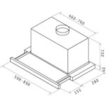 Встраиваемая вытяжка Elica Elite 26 IX/A/60/VT