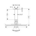 Верхний душ Hansgrohe Raindance Air 27477000