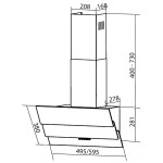 Каминная вытяжка Dach LORENZA 60 white