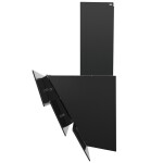 Каминная вытяжка Maunfeld Manchester Light 90 черное стекло