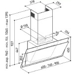 Каминная вытяжка Korting KHC 67070 GW