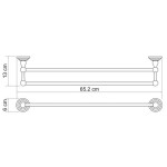 Держатель для полотенец WasserKraft Ammer K-7040