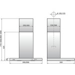 Каминная вытяжка Elikor Квадра 90П-650-К3Д антрацит