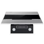 Каминная вытяжка Maunfeld Bridge 60 нержавеющая сталь/черное стекло