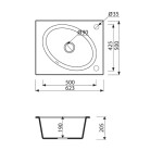 Кухонная мойка Marmorin TONO SAFARI 1b (430 103 001)