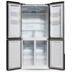 Холодильник Ginzzu NFK-500 белое стекло