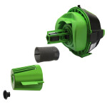 Пылесос Ginzzu VS731 черный/зеленый