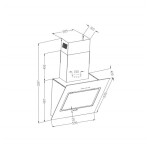 Каминная вытяжка Lex Leila 600 white