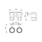 Стакан Timo Nelson 150032/00 chrome
