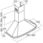 Каминная вытяжка Cata Neblia 500 Inox