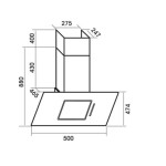 Каминная вытяжка MBS Camellia 150 Black