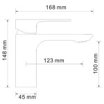 Смеситель для раковины WasserKraft Dinkel 5803 хром