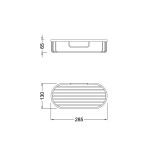 Полка для мочалок Timo Nelson 150078/00 chrome