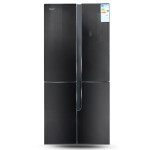 Холодильник Ginzzu NFK-500 черное стекло