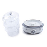 Пароварка Endever Vita-170 белый/серый