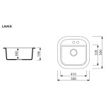 Кухонная мойка Marmorin Laver grey (510 103 003)