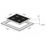 Встраиваемая индукционная варочная панель Maunfeld EVI.594.FL2(S)-GR