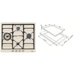 Встраиваемая газовая варочная панель Smeg SR764PO