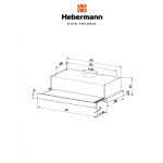 Встраиваемая вытяжка Hebermann HBFH 50.2 B