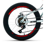 Велосипед Altair MTB FS 20 D черный/красный 2022 г 14" RBK22AL20047