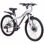 Велосипед Novatrack 24AHD.KATRINA.12WT9 белый