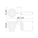 Держатель туалетной бумаги и освежителя WasserKraft Wern K-2559