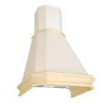 Каминная вытяжка Elikor Пергола 60П-650-П3Л бежевый/дуб неокрашенный