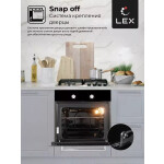 Встраиваемый электрический духовой шкаф Lex EDM 040 BL