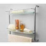 Полка стеклянная двойная WasserKraft K-2022