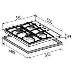 Встраиваемая газовая варочная панель Zigmund & Shtain G 16.6 S
