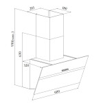 Каминная вытяжка Zugel ZHC604B