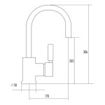 Смеситель для кухни Kuppersberg Ark KGCU0520 white