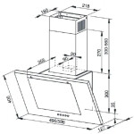 Каминная вытяжка Weissgauff Sigma 50 PB BL