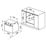 Встраиваемый газовый духовой шкаф Korting OGG 741 CRB
