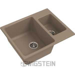 Кухонная мойка Ewigstein Gerd 60K темно-бежевый