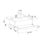 Встраиваемая вытяжка Oasis UV-50I (F)